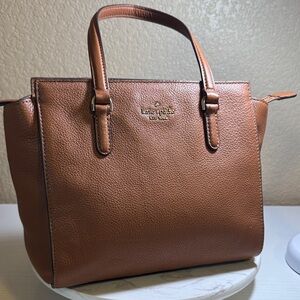 Kate Spade Tan Leather Tote Purse